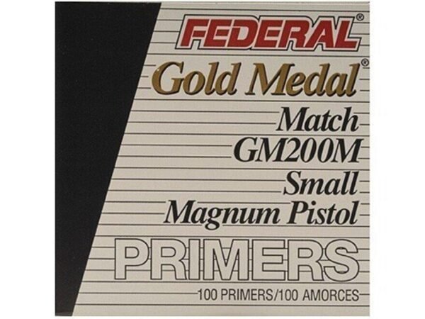 FEDERAL PREMIUM GOLD MEDAL SMALL PISTOL MAGNUM MATCH PRIMERS