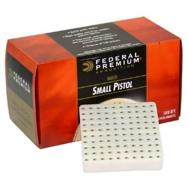 Federal Small Pistol #100M Gold Medal Match Primers | 1,000 Count - Primers Shop Canada